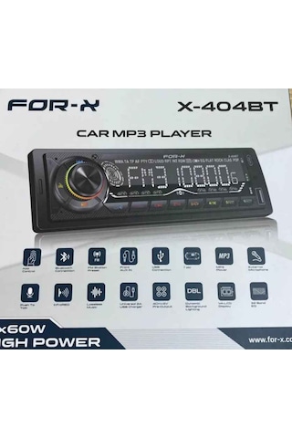For-x X-404bt-usb-bluetooth-renk Değiştirme-telefon Şarz-app Kontrol-4x60w Max-oto Teyp