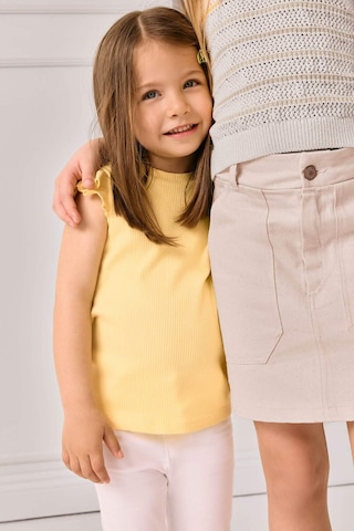 DeFacto Kız Bebek 2'li Takım Kısa Kollu Tişört Çiçekli Krinkıl Viskon Pantolon E7798A525SMYL142