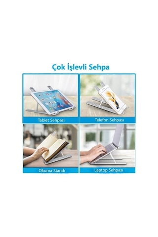 Mi7a Alüminyum Ayarlı Laptop Macbook Notebook Yükseltici Tutucu Stand