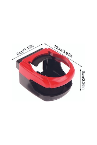 Oto Araç Içi Bardak Tutucu Çok Fonksiyonlu Içecek Tutacağı Bardaklık - Kırmızı