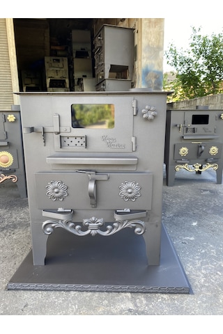 Tuğlalı Kömür Sobası Camlı Şömineli Kuzine