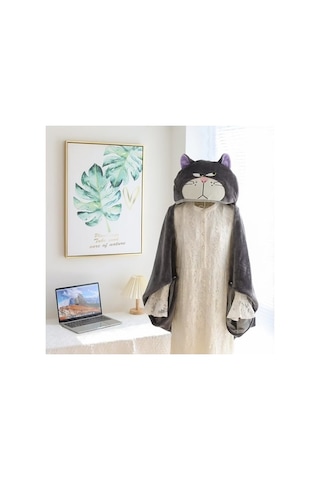 Flybuy Yeni Unisex Siesta Sıcak Sevimli Şal Yumuşak Öğrenci Ofis Kış Karikatür Kalın Hqgoodstore Battaniye Wj Diğer