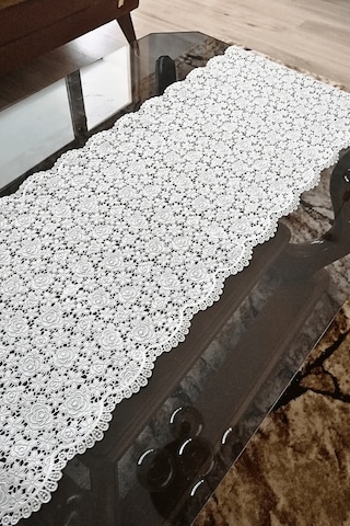 Pvc Dantel Raf -dolap -çekmece -masa - Sehpa -örtüsü - 33 Cm X 3 Metre