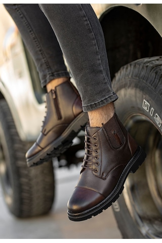 Daxtors Darko Su Ve Soğuk Geçirmez Içi Kürklü Unisex 36-46 Büyük Numara Mevcut Bot Kahverengi