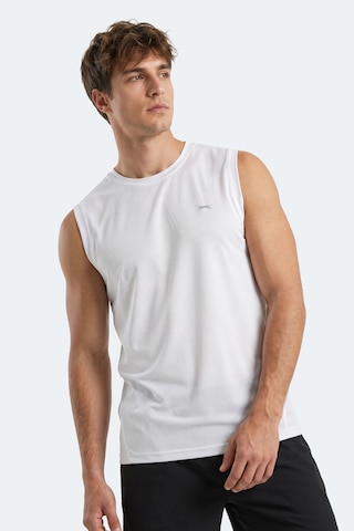 Slazenger Herofıt Erkek Kolsuz Beyaz Atlet