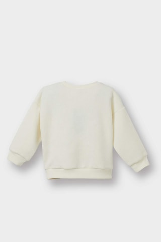 Defacto Kız Bebek Bisiklet Yaka Çiçekli Sweatshirt G2644a525aubg198 Bej