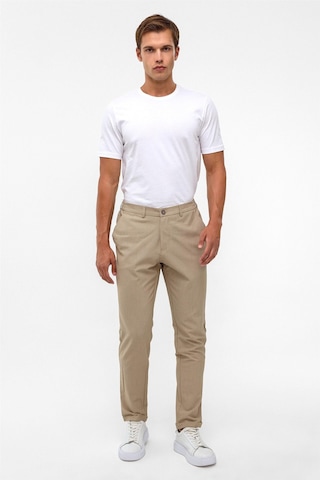 Süvari Bej Slim Düz Jogger Pantolon-38641 Bej