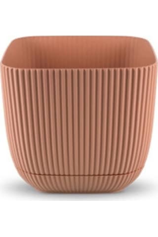 Rüzgar Yapay Çiçekçilik Kp Mercan Kare Saksı 0,27 Litre Soft Pembe