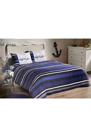 Özdilek Mavi Ink Lines Pike Takımı Tek Kişilik Ranforce