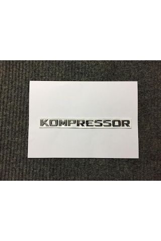 Mercedes Kompressor Yazı