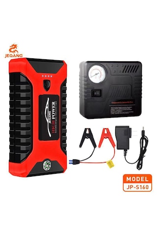 Jp-s160 Araç Akü Takviye Cihazı 20000mah 600a Kompresörlü Powerbank