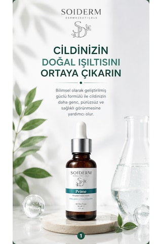Soiderm Prime Kırışıklık Karşıtı Serum Kolajen + Niacinamide