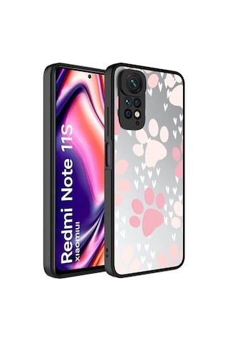 Xiaomi Redmi Note 11 Global Kılıf Aynalı Desenli Kamera Korumalı Parlak Zore Mirror Kapak Pati
