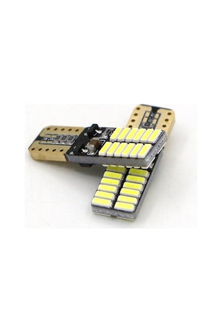 T10 Led Dipsiz W5W Canbus 24 Ledli Beyaz Park Plaka Ampül 2 Adet N11.2671