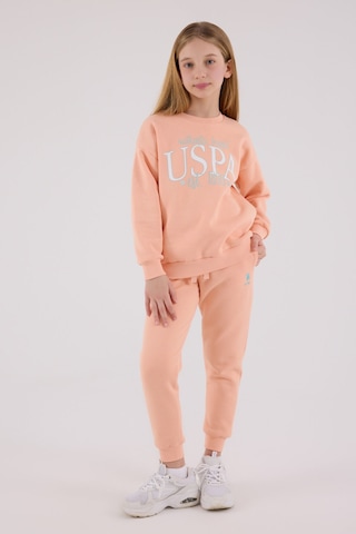 U.S. Polo Assn. U.s. Polo Assn Kız Çocuk Turuncu Eşofman Takımı Us2316-c-v2 Turuncu