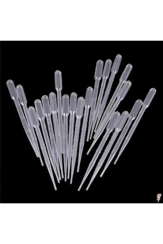 10/20 Adet Transfer Pipetler 3ml Plastik Şeffaf Pipetler Tek