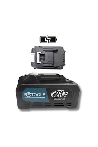 Retools Şarjlı Matkap, Kırıcı, Taşlama, İspiral, Budama, Testere, Somun Sıkma Bataryası 10 Pili Akü