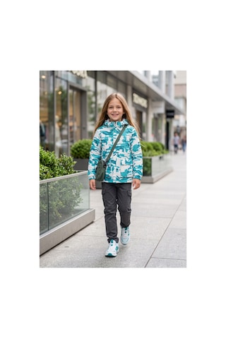 Deniva Kids Unisex Çocuk Su Ve Rüzgar Geçirmez Kapüşonlu Cepli Kamuflaj Desenli Yağmurluk & Rüzgarlık Mont Çok Renkli