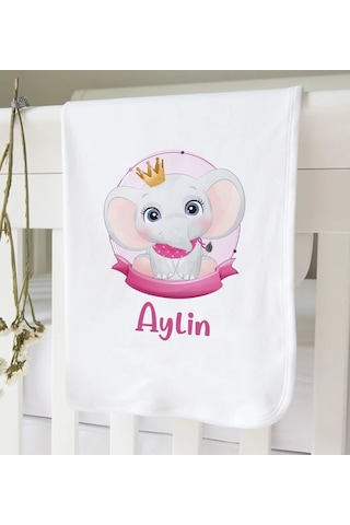 Bk Kids Kişiye Özel İsimli 5 Parça Pembe Bebek Body Zıbın Ve Battaniye Hediye Seti, Yeni Doğan Bebek Giyim Hediyesi-3
