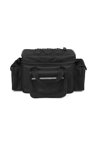 Büyük Kapasiteli Olta Takımı Çanta Su Geçirmez Olta-siyah