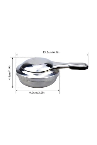 Fortunelane 2'li Set 16cm Mini Alkol Ocağı - Çelik Yapı, Isıtıcı Fonksiyonu, Ev/doğa Kullanıma Uygun, Fondue Ve Hotpot İçin Kırmı Gümüş
