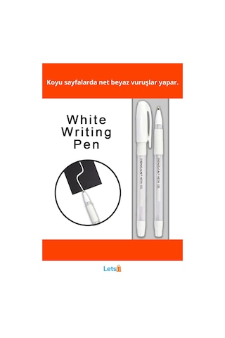 Beyaz Jel Kalem 1mm Uçlu Ergonomik Yazım Çok Renkli