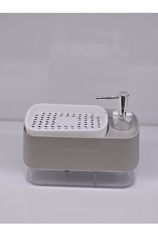 Basmalı Sıvı Sabunluk Pratik Kullanım Sünger Hazneli Şık Tasarım Sabunluk - Sbnlk- 111 Beyaz 1 Adet Gri Basmalı Sıvı Sabunluk Pratik Kullanım Sünger Hazneli Şık Tasarım Sabunluk - Sbnlk- 111 Beyaz 1 Adet Gri