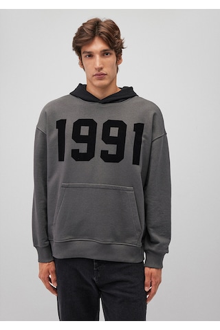 Mavi - 1991 Baskılı Gri Sweatshirt 0s10166-70088 Gri