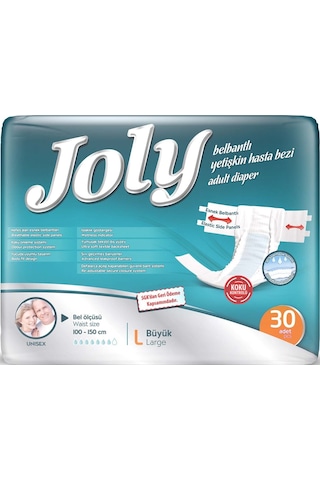Joly Yetişkin Bezi Bel Bantlı L - Büyük - Large 60 Adet