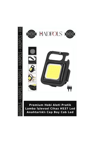 Premium Hobi Aleti Pratik Lamba İşlevsel Cihaz Hs37 Led Anahtarlıklı Cep Boy Cob Led