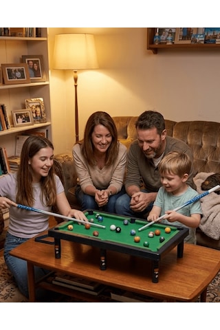 Çocuklar - 266 - İçin Bilardo Seti Masaüstü Snooker Ve - Shopgpt - Pool Oyuncak Ahşap