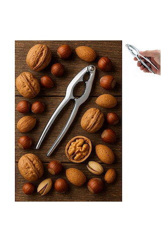 Yakut Fındık Ve Ceviz Kıracağı Pense Model Metal Küçük Kıracak Kabuklu Yemiş Vb Kıracağı 14,9cm X 3,6cm
