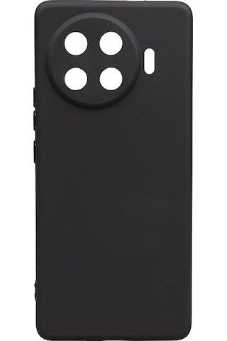 Techaks Tecno Spark 20 Pro Plus Kılıf Zore Biye Silikon - Siyah Siyah