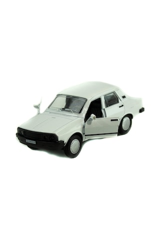 Alpmodel Çek Bırak Kırmızı Beyaz Renault Sesli Ve Işıklı 12 Cm Diecast Metal Model Oyuncak Araba 2'li Set