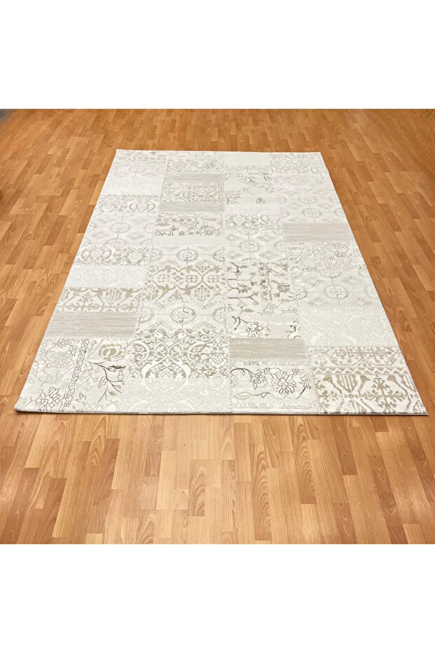 Mevlana Bazaar Patchwork 200 X 300 Bambu Yün Halı 1bej