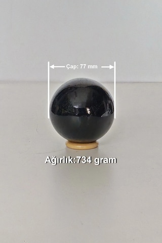 Doğal Siyah Turmalin Küre 18stk