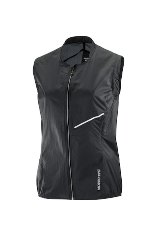Salomon Salomon Sense Aero Wind Vest Kadın Siyah Koşu Rüzgarlığı 27180 Siyah