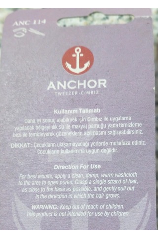 Anchor Kaş Bıyık Cımbızı