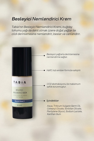 Tabia Besleyici ve Nemlendirici Krem 30 ML