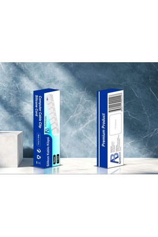 Apollobell Acp05-020 Ab 7 Yuvalı Bilgisayar Kablo Klipsi Ve Silikon Kablo Tutucu Düzenleyici.