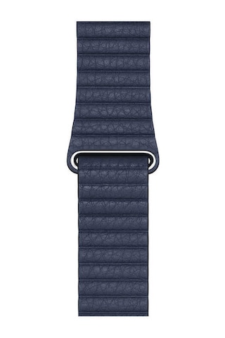 Goocamp Watch Ultra 49mm Kordon Uyumlu Krd-09 Deri Lop Strap Kayış Clo- Lacivert