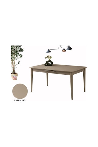 80x130 Ortadan Açılır Mdf Mutfak,salon,yemek Odası Masası Cappuccino