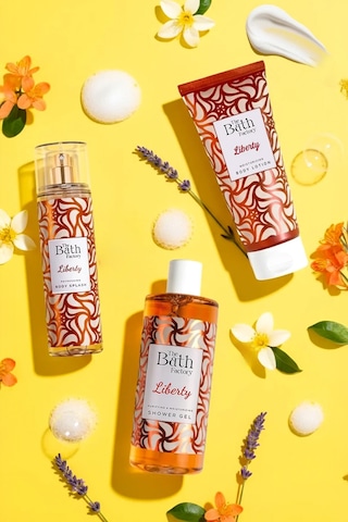 The Bath Factory Liberty Duş Jeli + Liberty Vücut Spreyi + Liberty Vücut Losyonu Lavanta