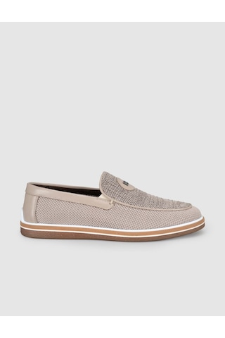 Cabani Bej Triko Loafer Erkek Ayakkabı