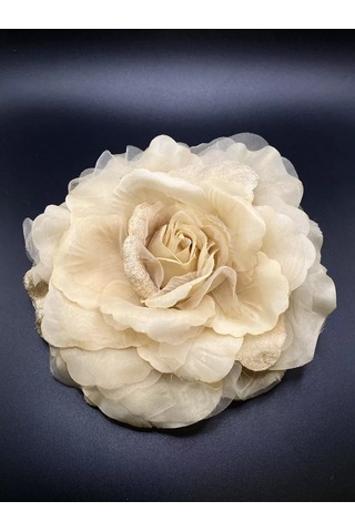 Amely Rid Büyük Ve İri Kumaş Gül Rengi Broş Tokası 175051158 Bej