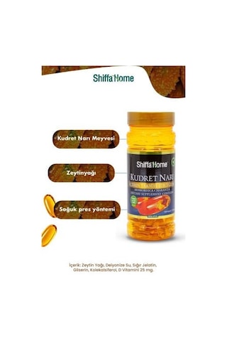 Aksu Vital Shiffa Home Kudret Narı 1000 MG 100 Kapsül