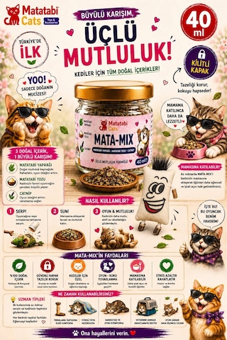 Matamıx Matatabi Yaprağı,matatabi Tozu,premium Catnip/kedi Nanesi
