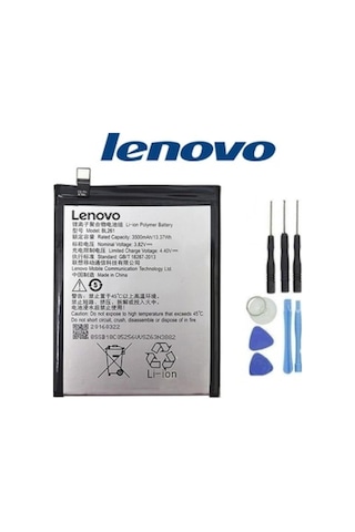 Senalstore Lenovo Vibe K5 Note Pil Batarya Bl261 Ve Tamir Seti