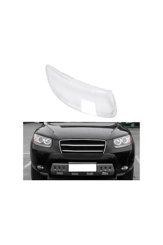 Dinosaurs Araba Şeffaf Lens Kabuk Kapak Ön Far Kapağı Değiştirme Hyundai Santa Fe 2008 2009 2010 2011 2012 Sağ