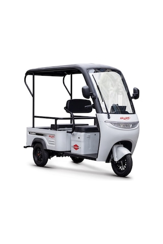 Skyjet Trıon Elektrikli Moped Beyaz - Siyah